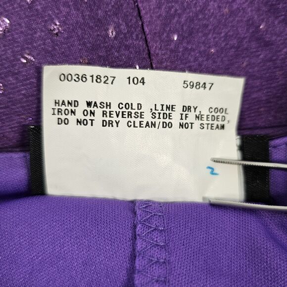 Y2K Purple Ombre Handkerchief Hem Slip Dress Sz M Beaded Straps IN San Francisco - Picture 5 of 10